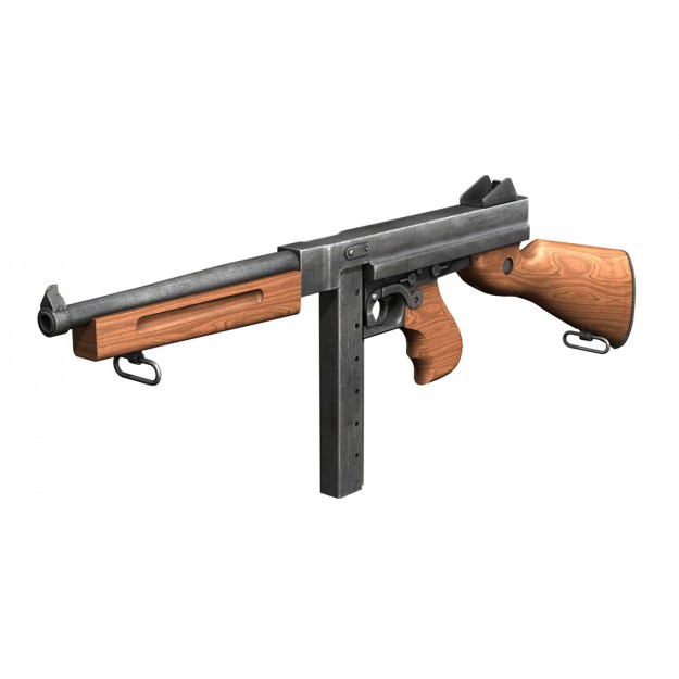 WW2 Submachine guns - Collection 3D model_2