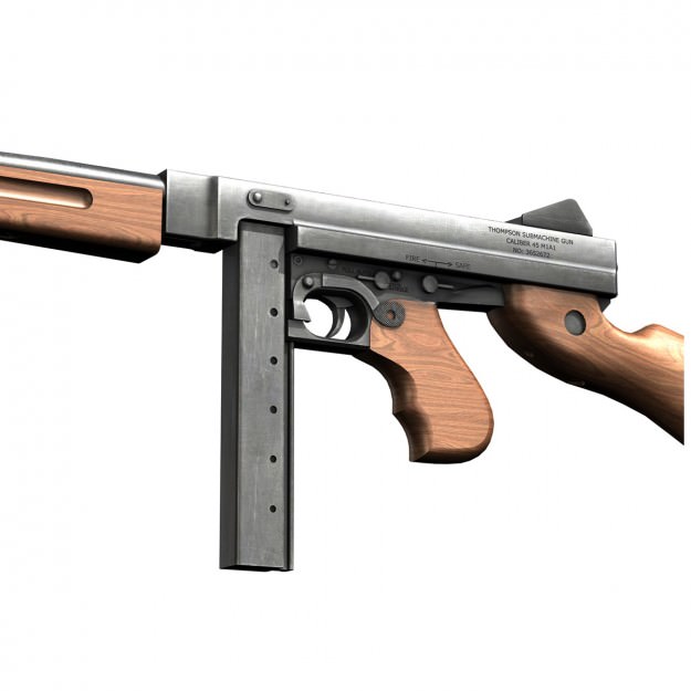WW2 Submachine guns - Collection 3D model_8