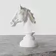 Horse head pedestal model STL