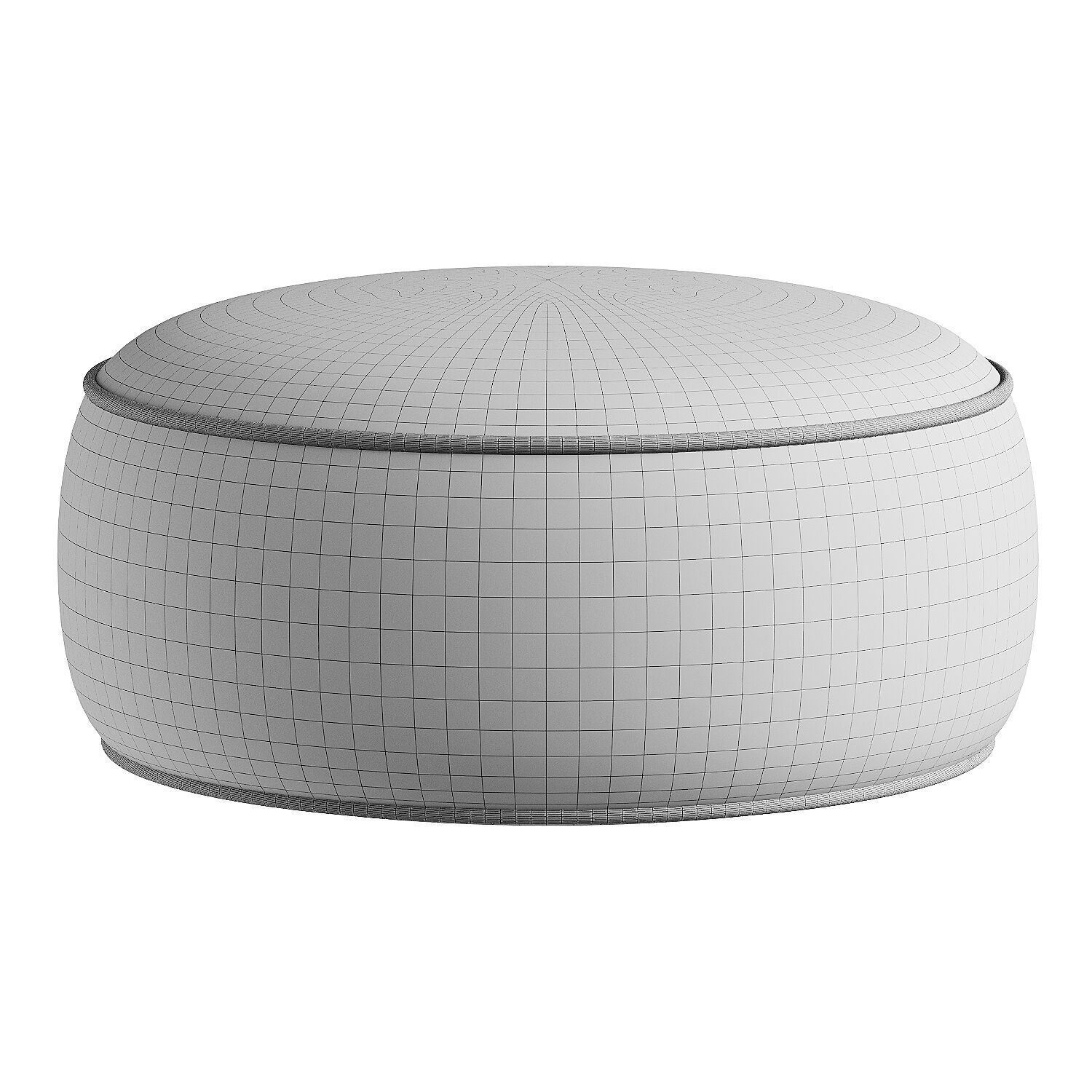 green pouf 3D model_6