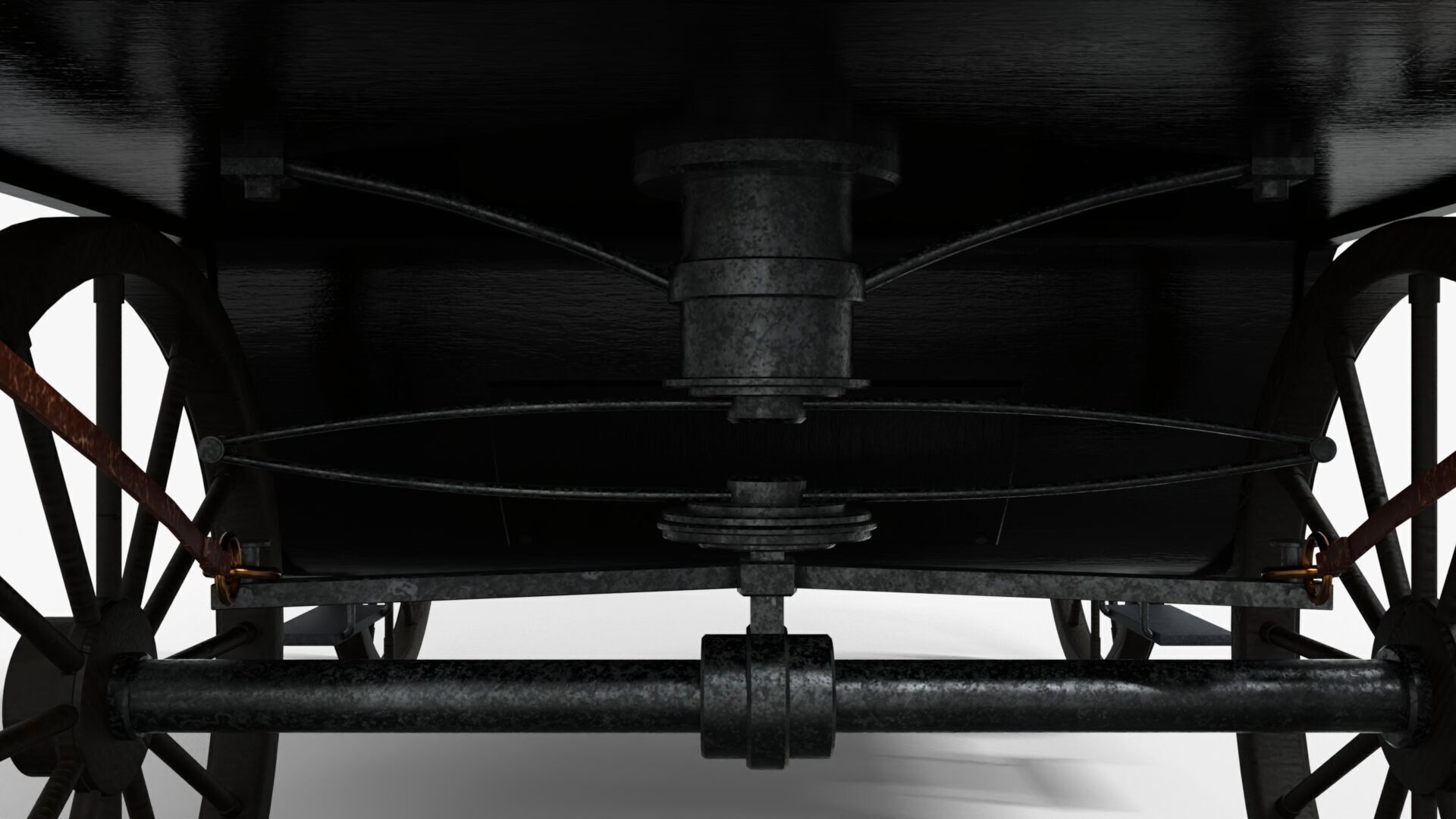 Carriage - Dracula   Low-poly 3D model_7