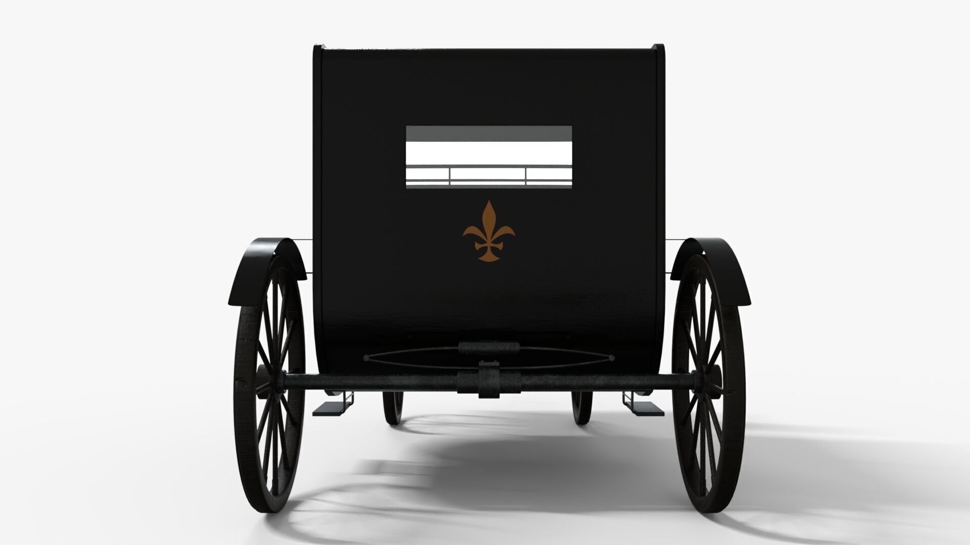 Carriage - Dracula   Low-poly 3D model_6