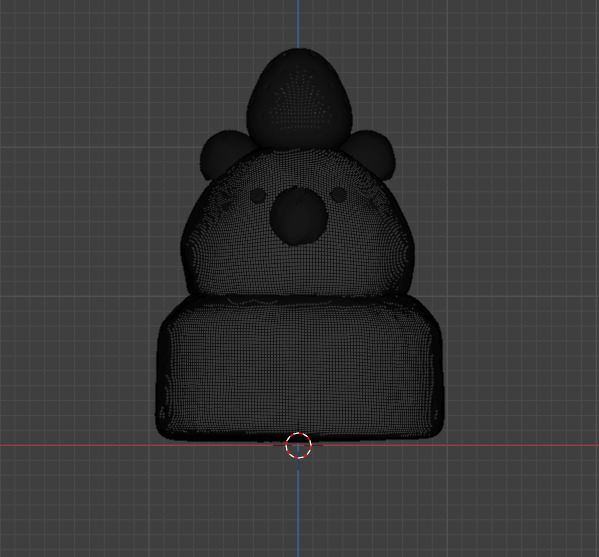 bear cake 3D print model_2