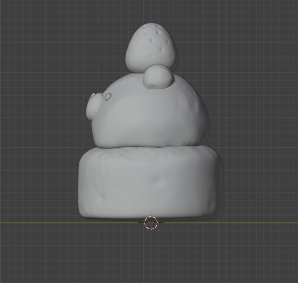 bear cake 3D print model_3