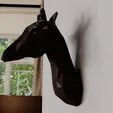 giraffe head wall mount Low poly STL 3D print model_2