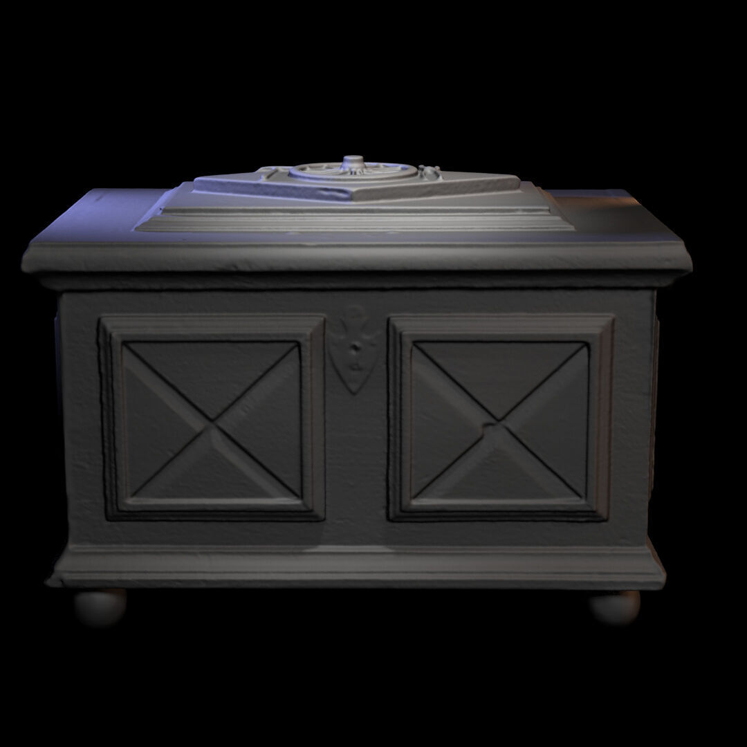 Furniture 033 wooden chest 3D print model_2