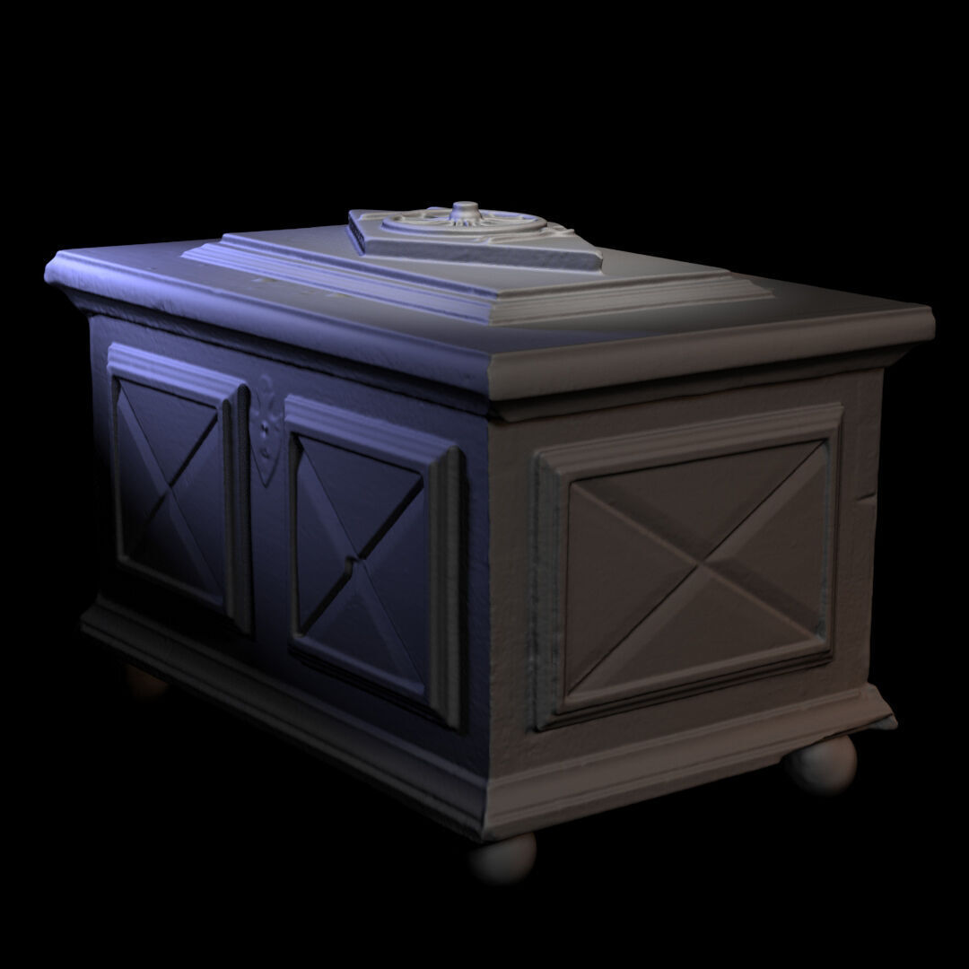 Furniture 033 wooden chest 3D print model_3