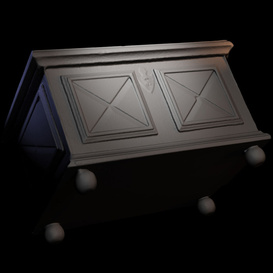 Furniture 033 wooden chest 3D print model_7
