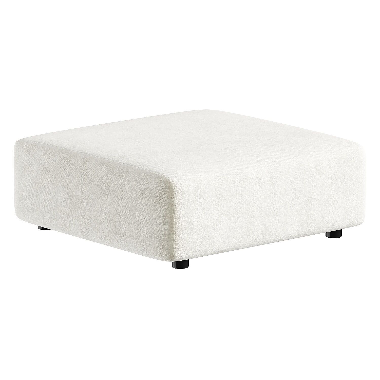 pouf white 2 3D model_5