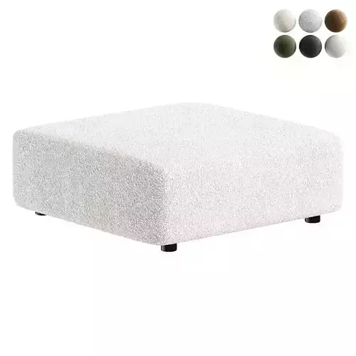 pouf white 2