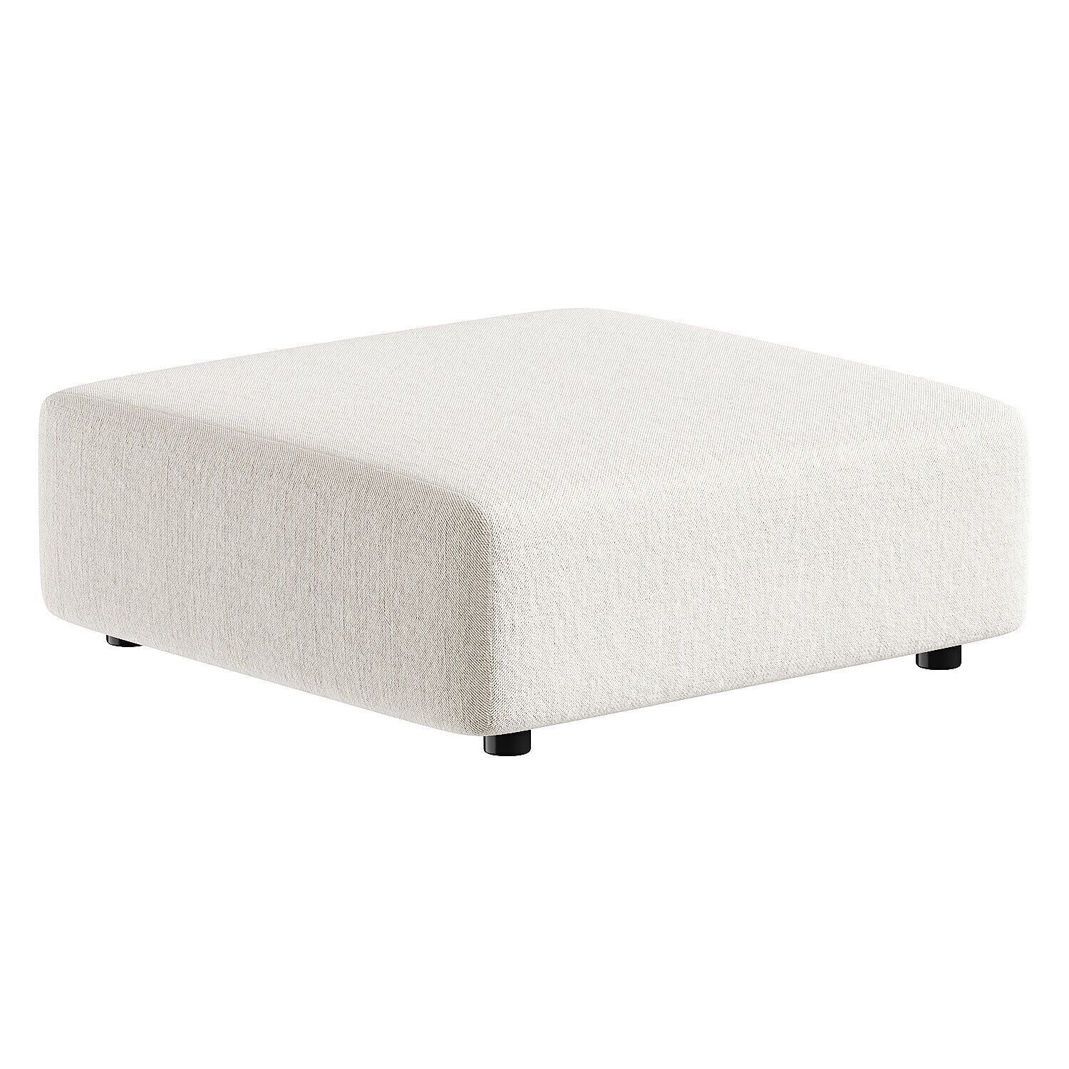 pouf white 2 3D model_4