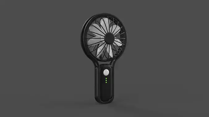 Handheld fan nurbs 3D print model