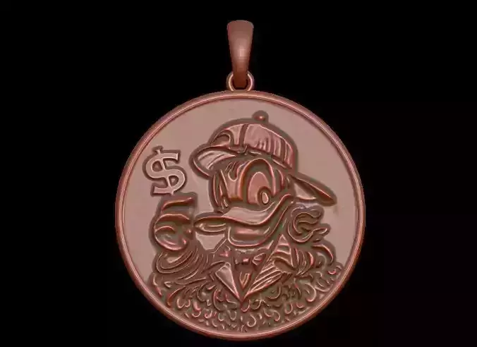 Donald Duck Pendant 3D print model