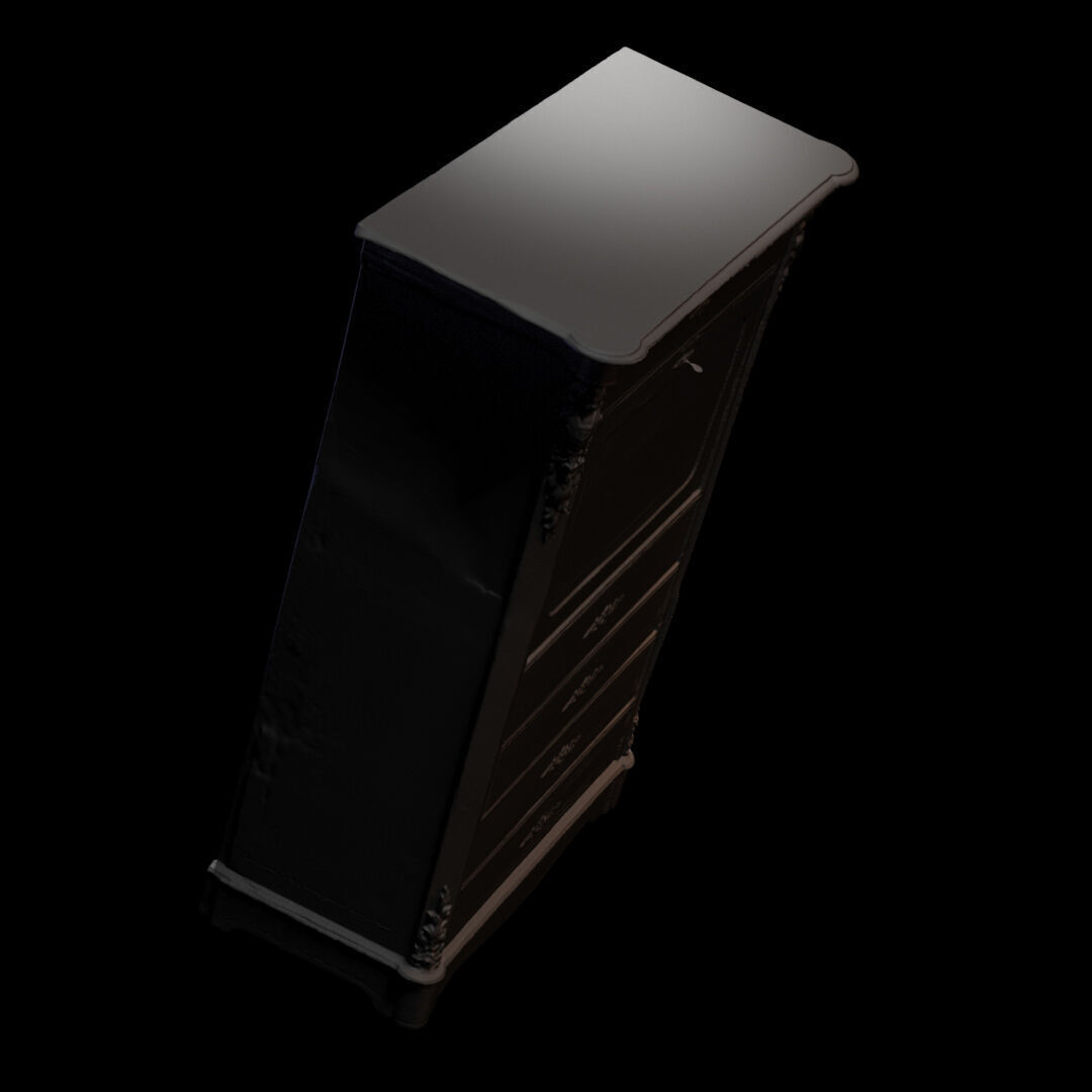 Furniture 035 wooden closet 3D print model_6