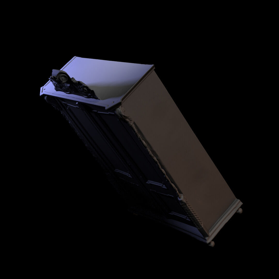 Furniture 036 wooden closet 3D print model_6