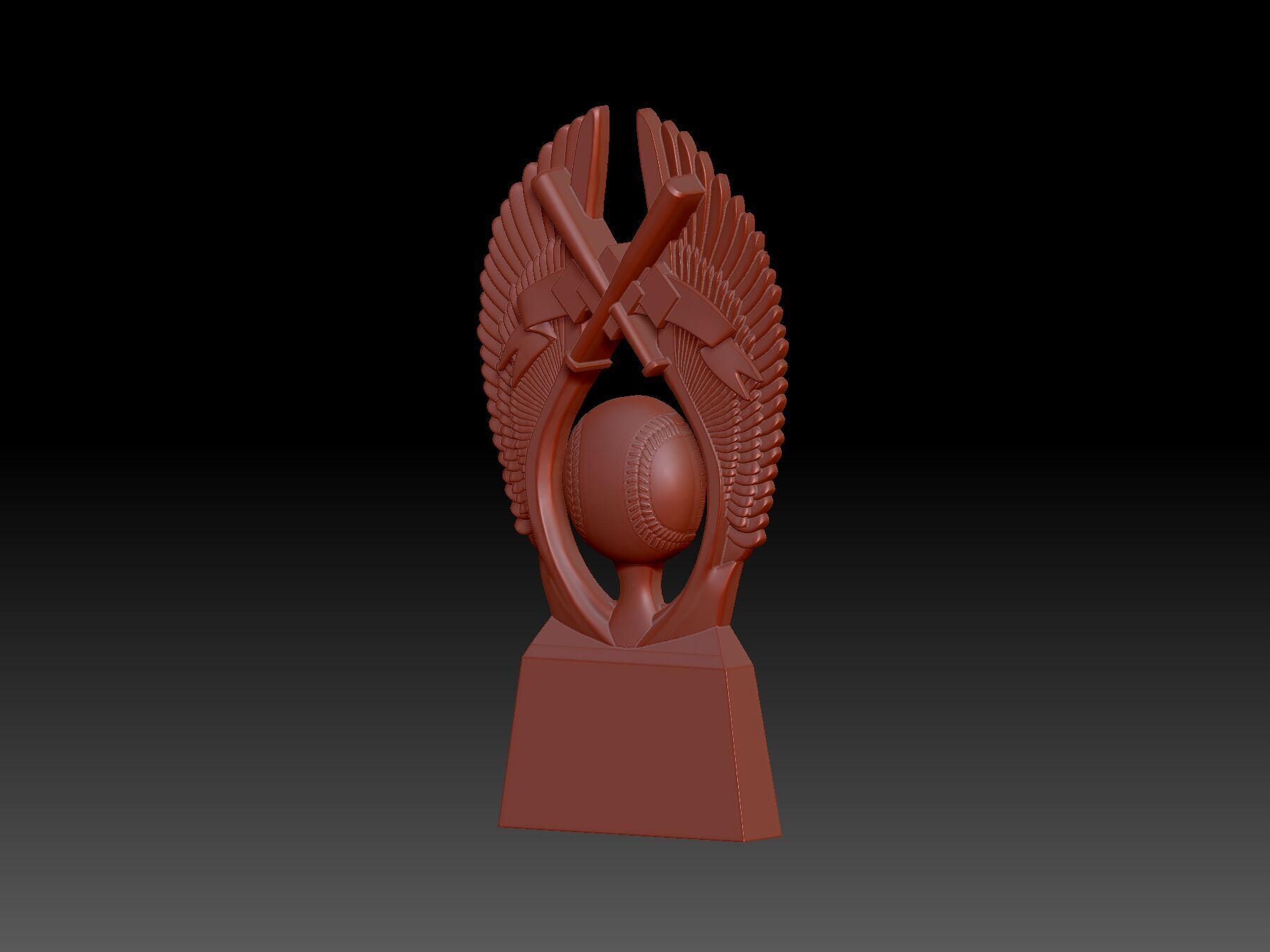 Baseball Cup 3D print model_4