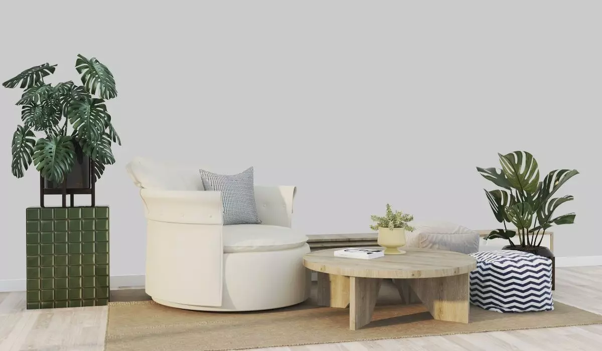 Interior livingroom morden scene 3D model_0