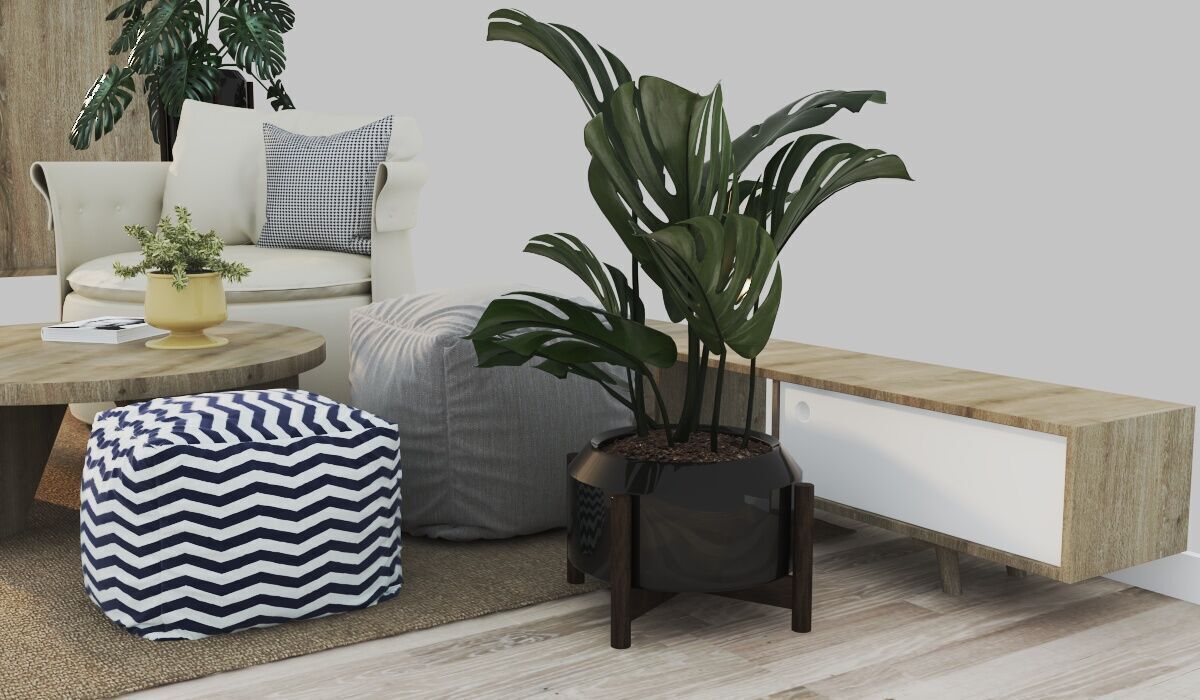 Interior livingroom morden scene 3D model_6