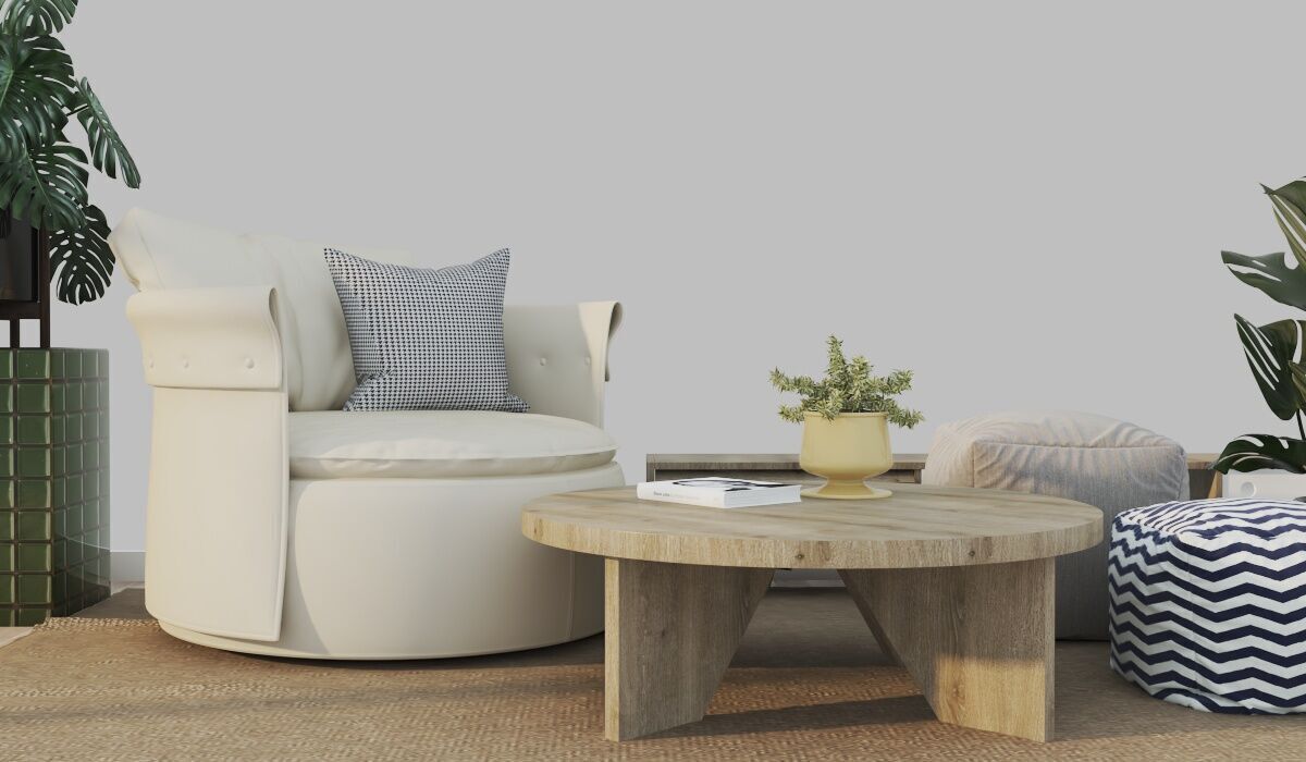 Interior livingroom morden scene 3D model_4