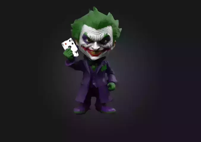 Joker  Highly Detailed 3D Printable Collectible Figurine