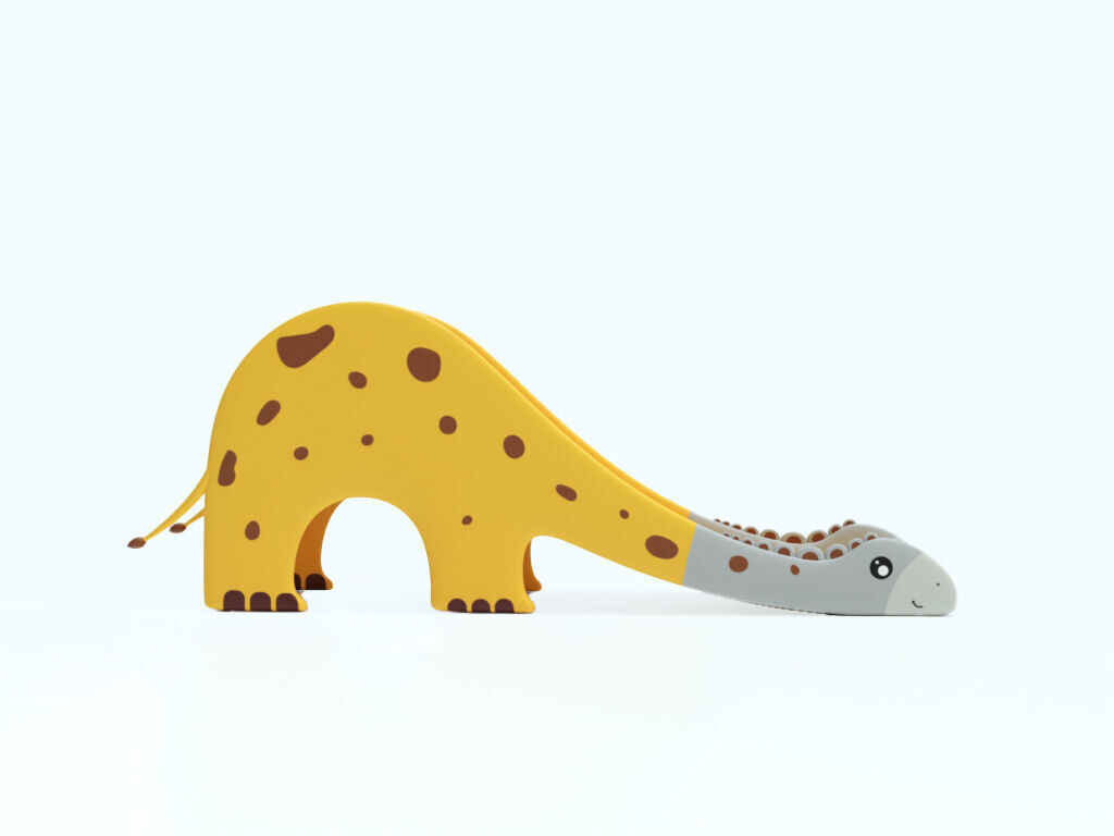 Dinosaur playground climber Low-poly 3D model Low-poly 3D model_7