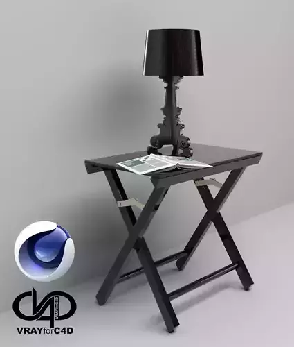 Table and Lamp 2 - Vray6 - C4D