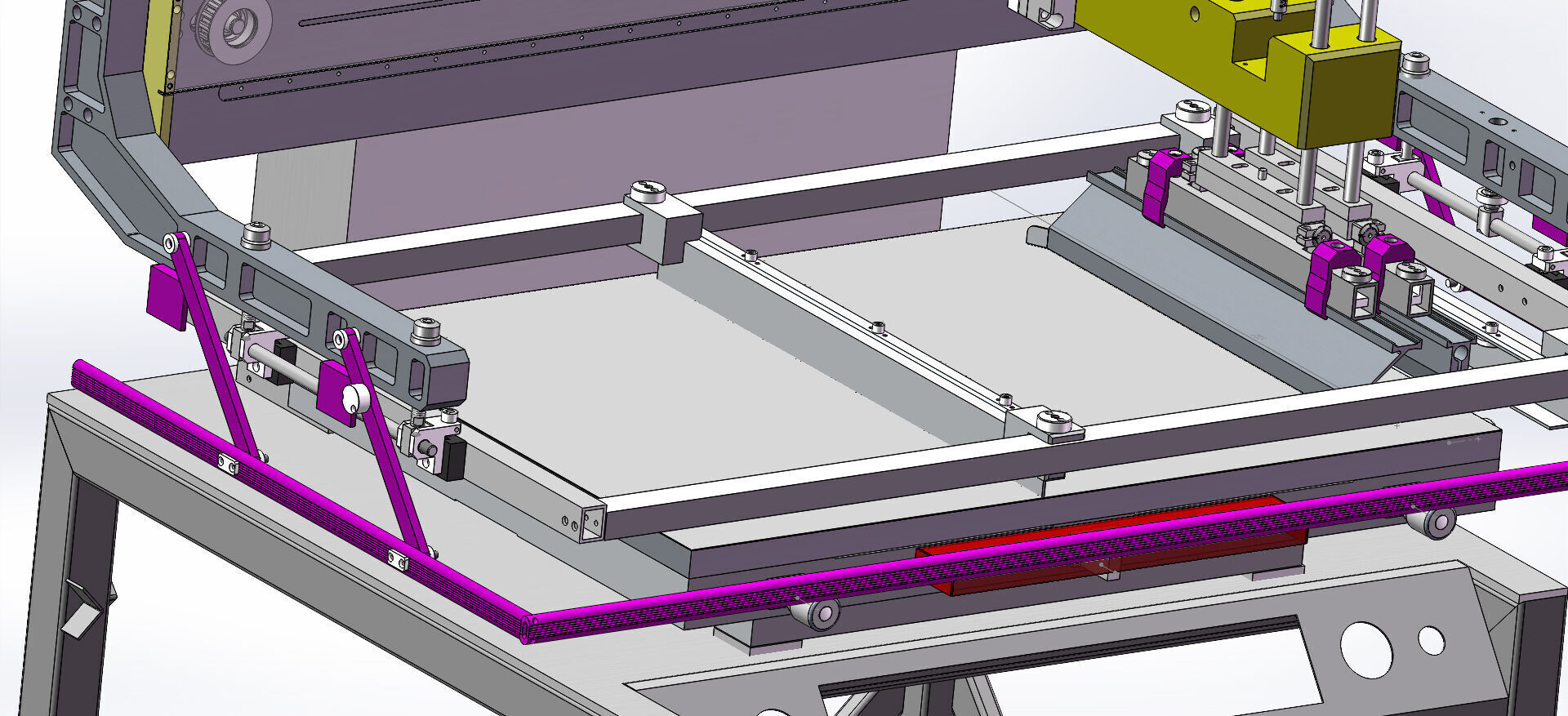 Silk Screen Printing Machine-1 3D model_2