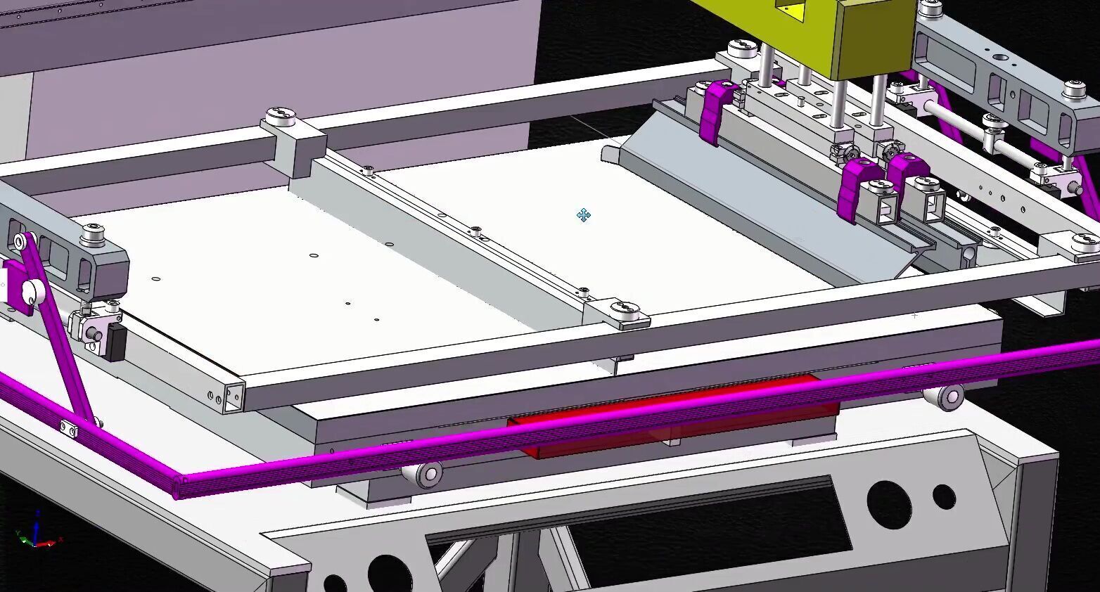 Silk Screen Printing Machine-1 3D model_8