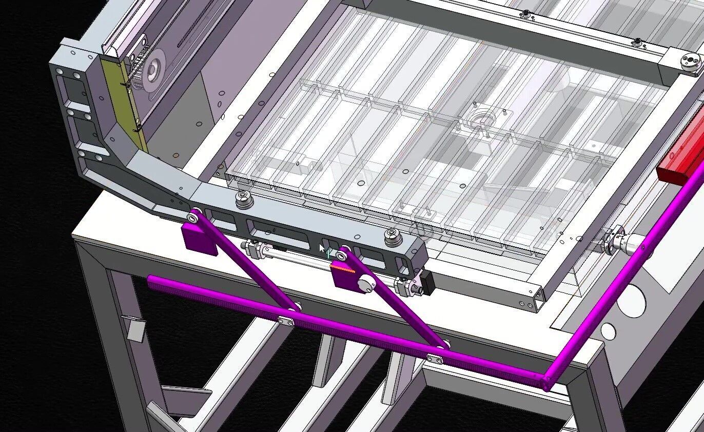 Silk Screen Printing Machine-1 3D model_11