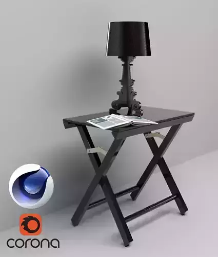 Table and Lamp 2 - Corona - C4D