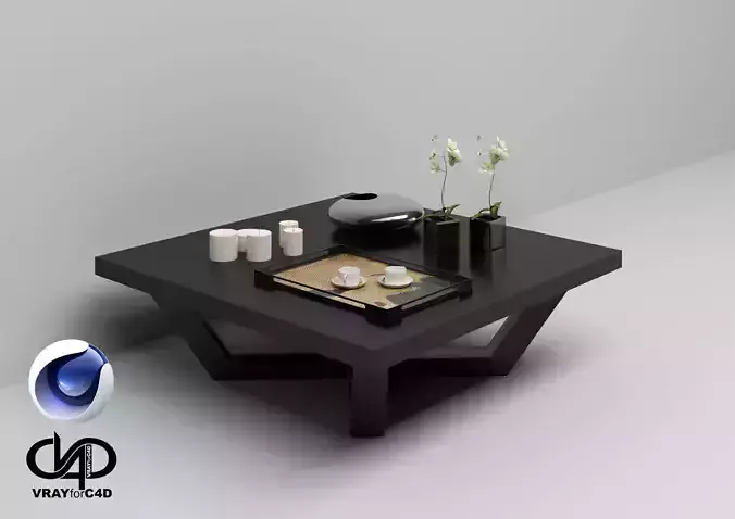 Coffee Table - Vray6 - C4D