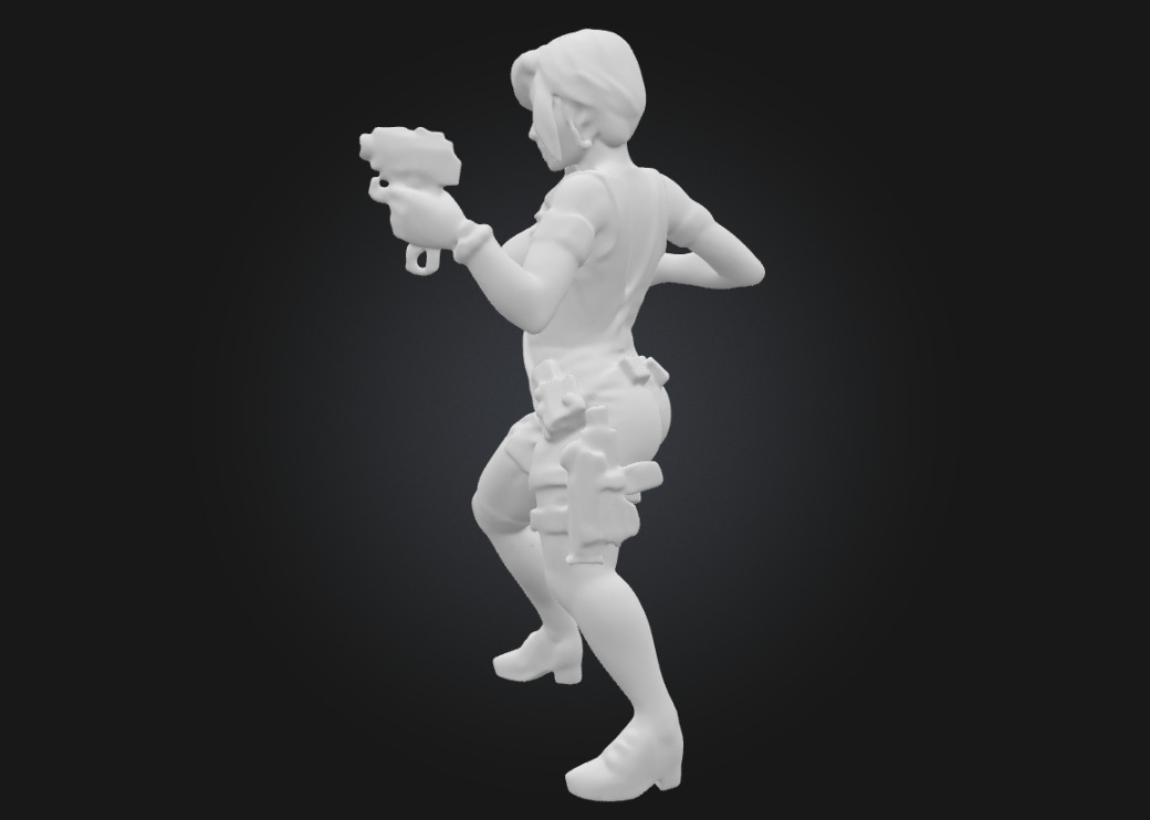 Lara Croft  Highly Detailed 3D Printable Collectible Figurine 3D print model_9