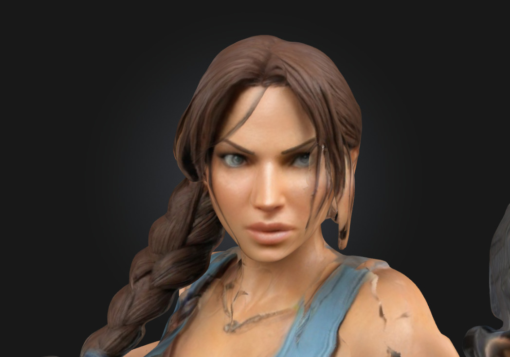 Lara Croft  Highly Detailed 3D Printable Collectible Figurine 3D print model_5