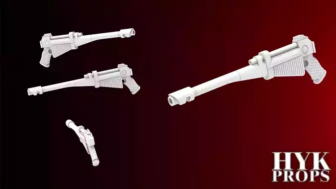 Ryza Pattern Lasgun Prop Cosplay 3D print model