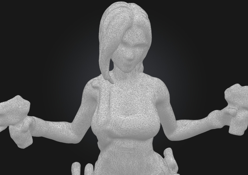 Lara Croft Highly Detailed 3D Printable Collectible 3D print model_5