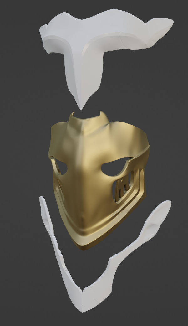 Arcane Firelight Ekko mask - 3D print 3D print model_1