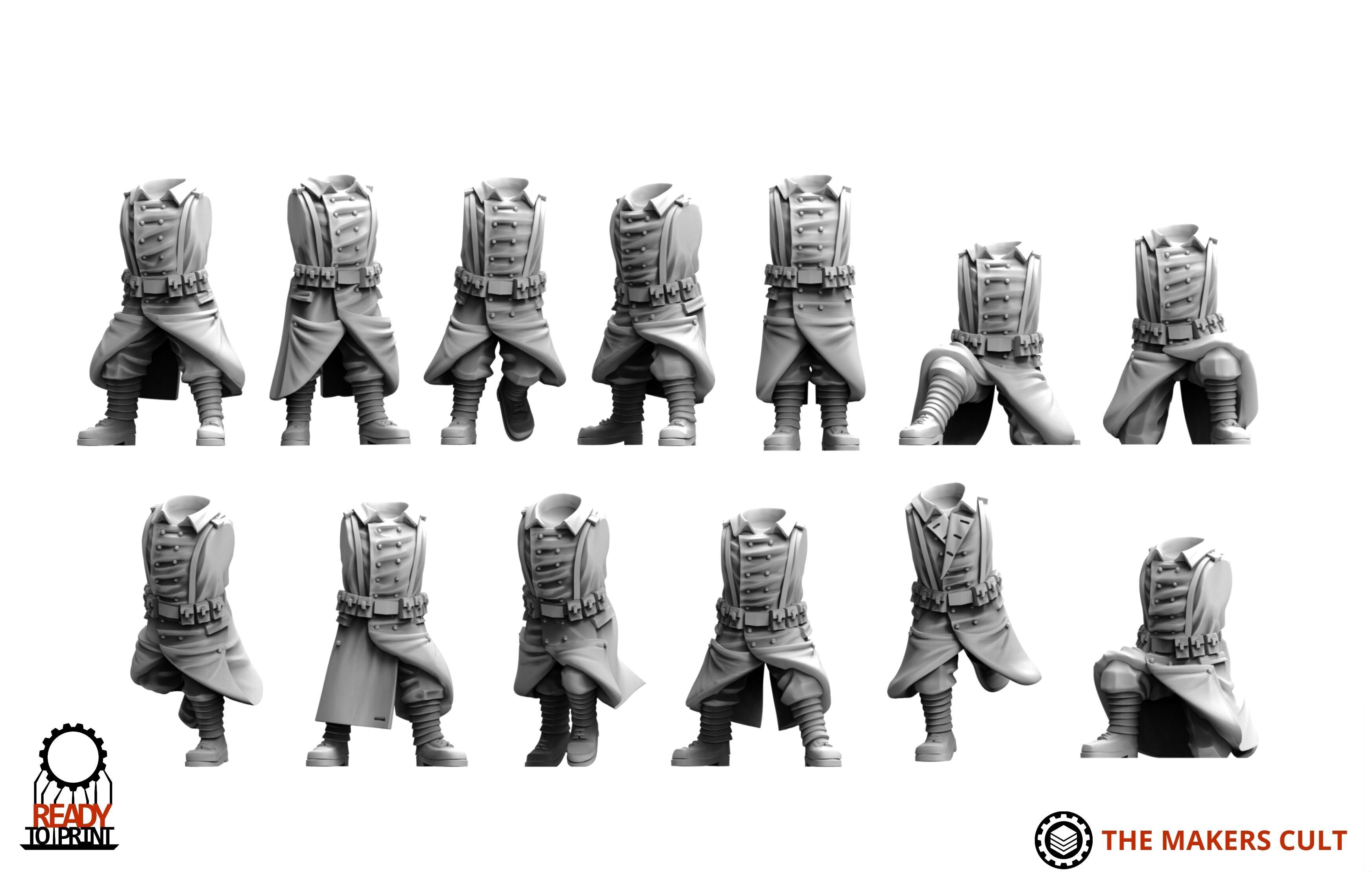 Valour Korps - Headless Bodies 3D print model_6
