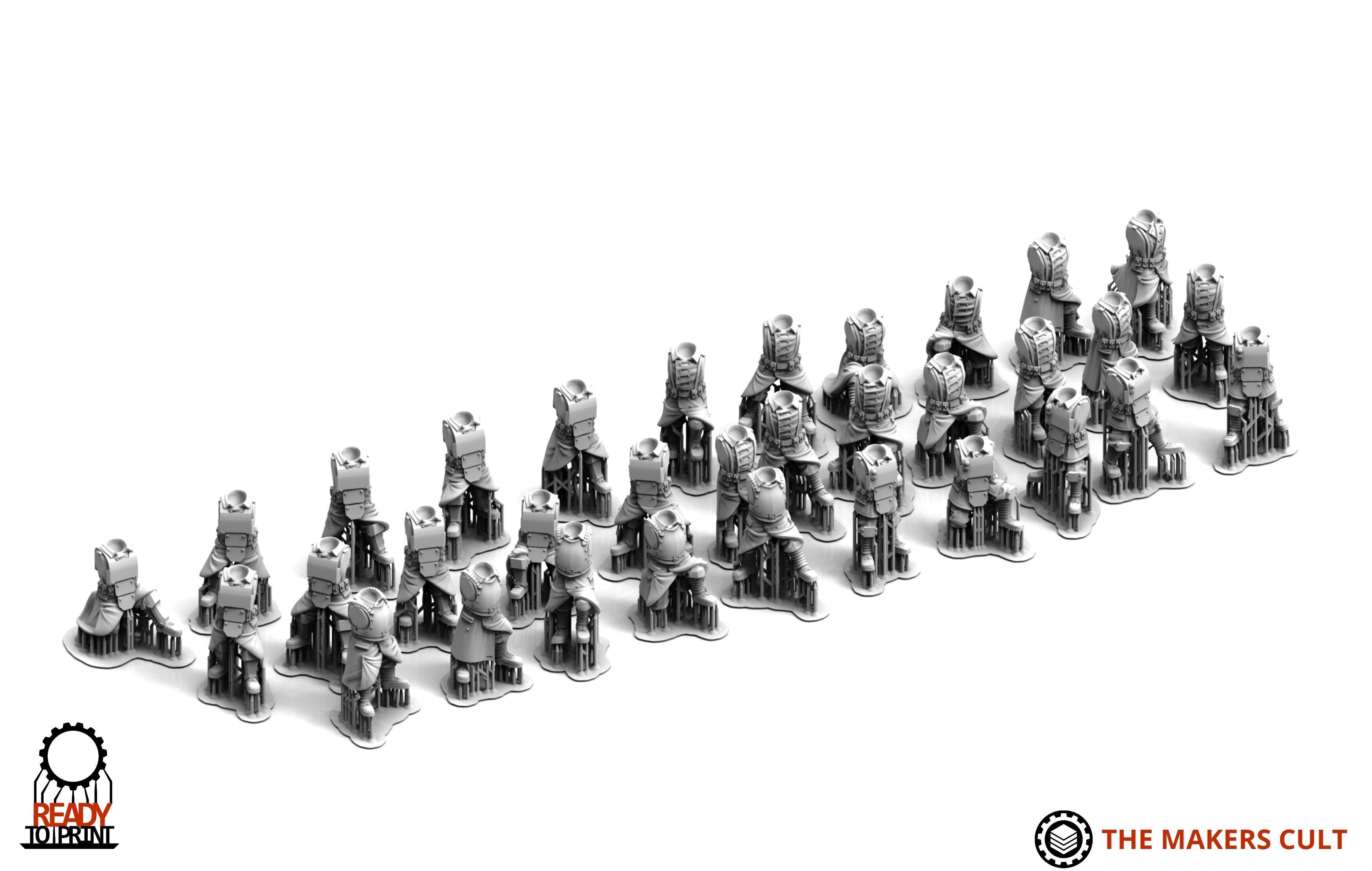 Valour Korps - Headless Bodies 3D print model_7