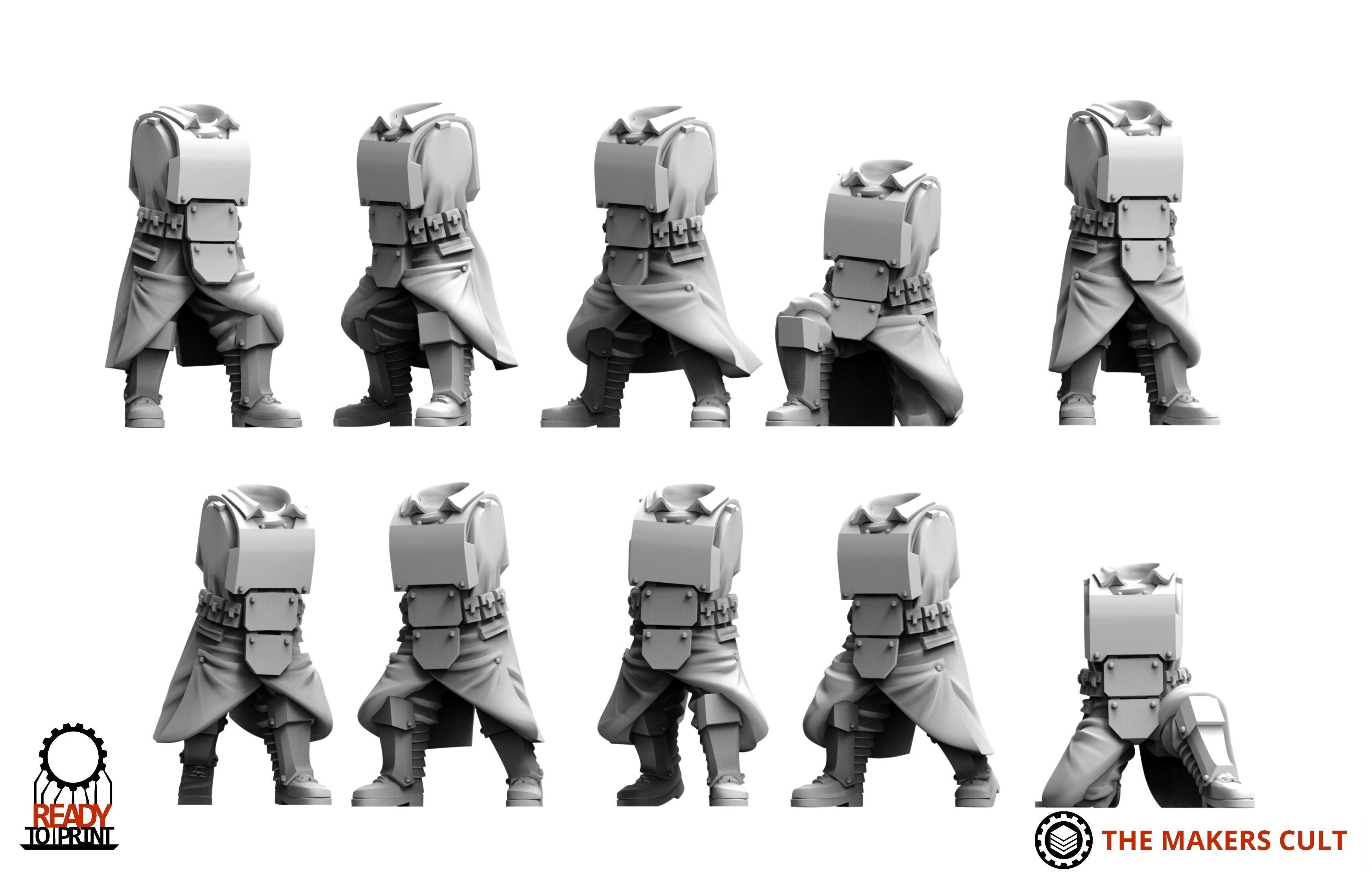 Valour Korps - Headless Bodies 3D print model_5