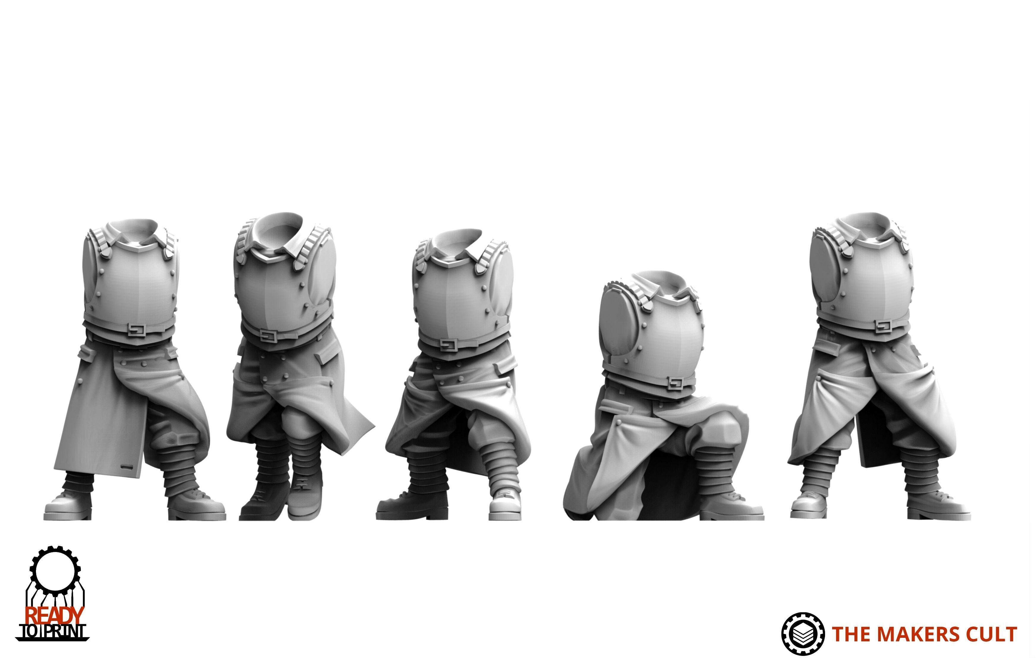 Valour Korps - Headless Bodies 3D print model_3