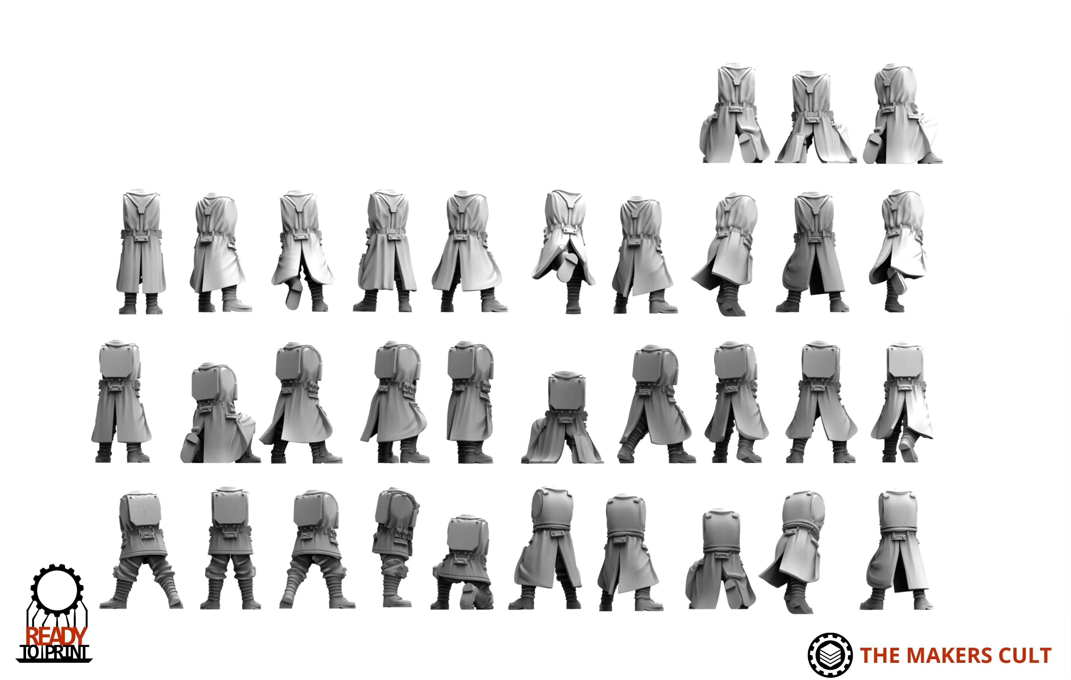 Valour Korps - Headless Bodies 3D print model_2