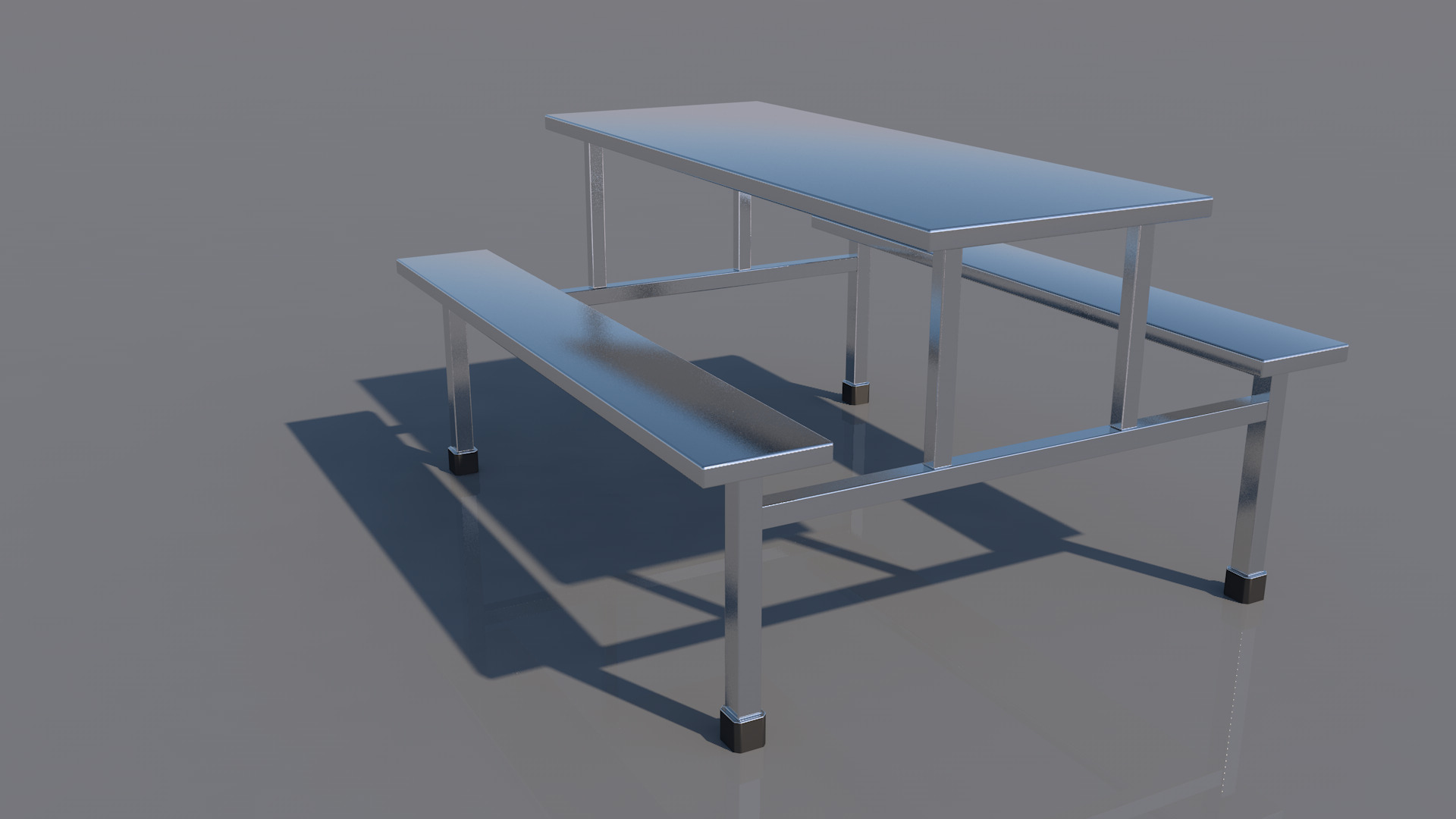 Dining Table 3D model_6