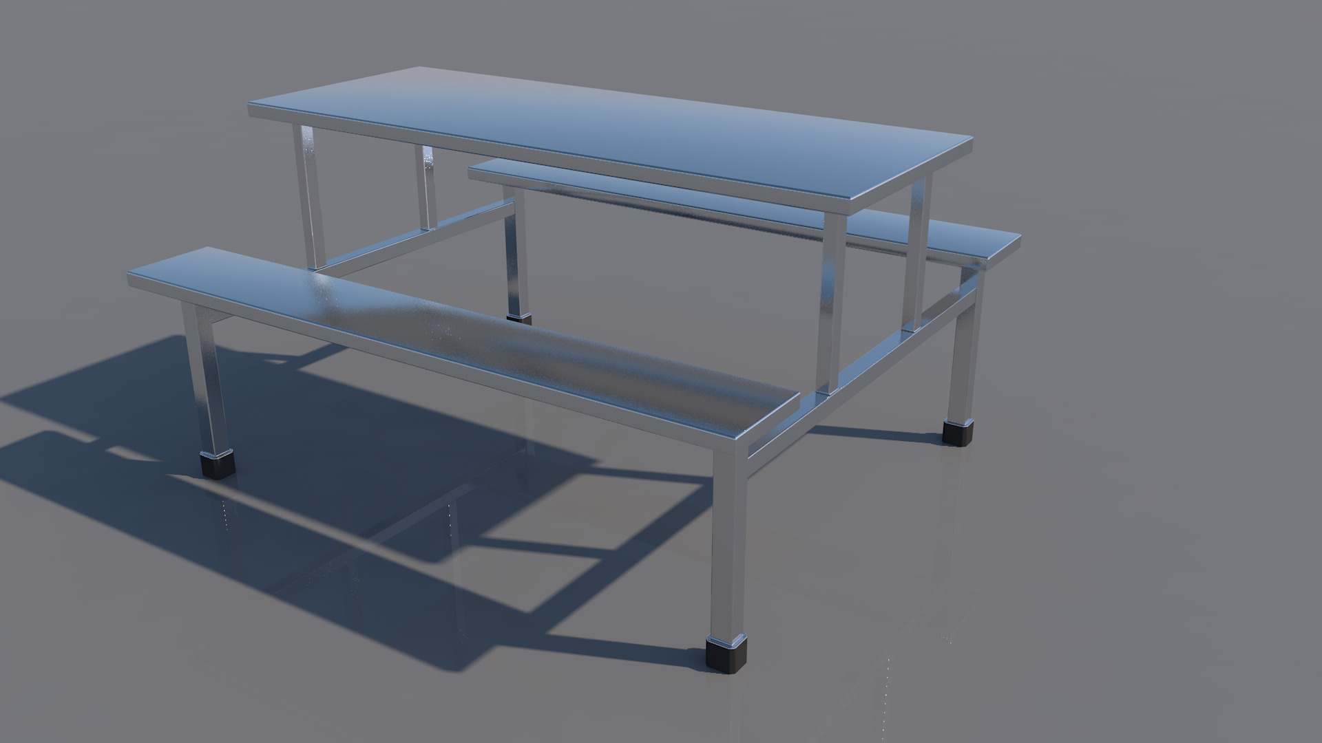 Dining Table 3D model_7