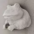 Frog head wall mount STL 3D print model_0