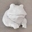 Frog head wall mount STL 3D print model_1