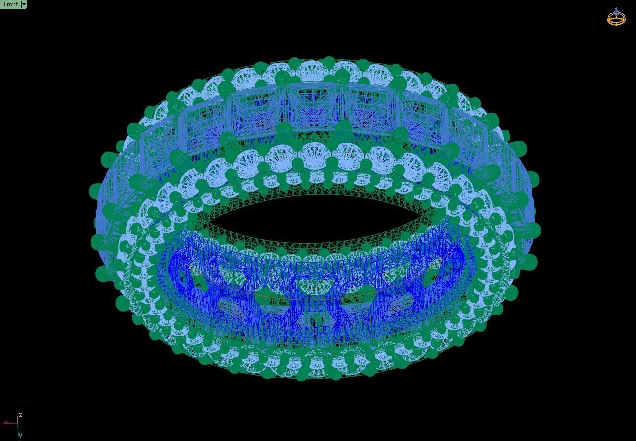 Custom Princess Diamond Band - Eternity Diamond Ring 3D print model_15