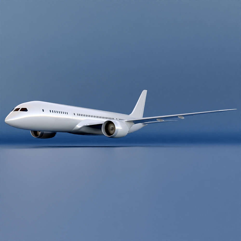 Boeing 787-8 dreamliner CAD 3d model 3D model_6