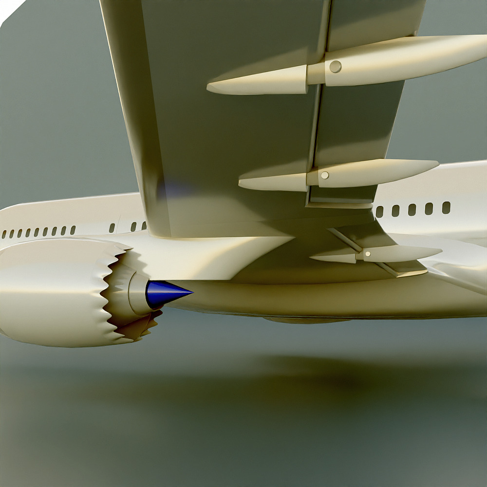 Boeing 787-8 dreamliner CAD 3d model 3D model_5