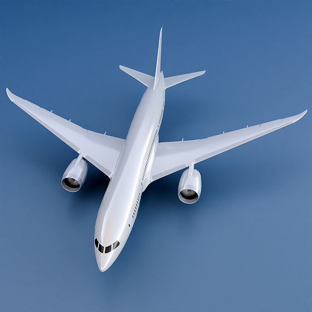 Boeing 787-8 dreamliner CAD 3d model 3D model_7