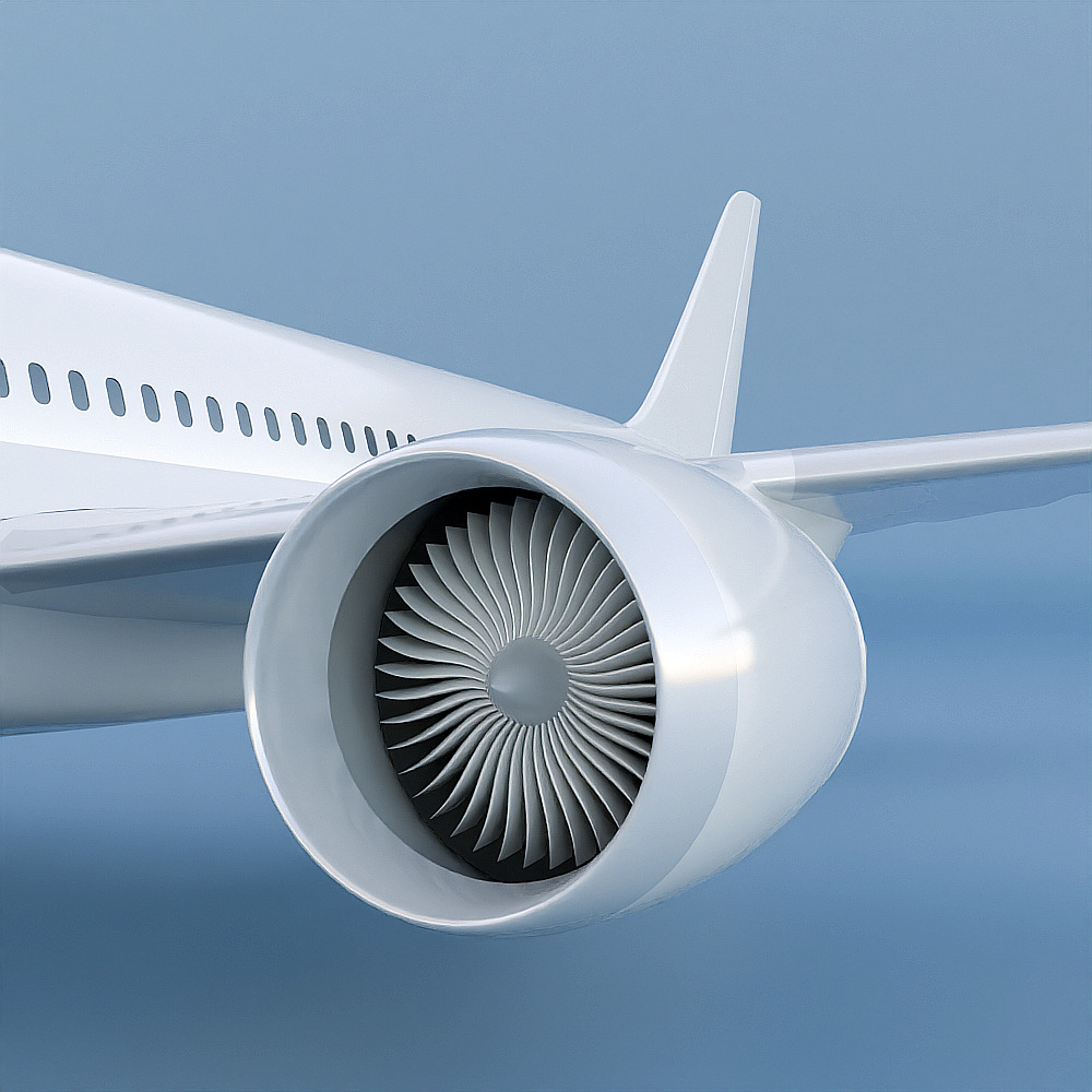Boeing 787-8 dreamliner CAD 3d model 3D model_4